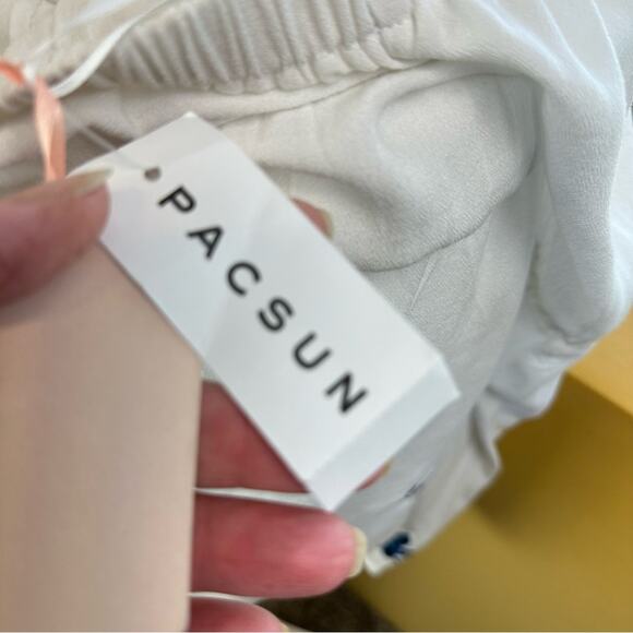 Lottie Moss Romper Floral Embroidered Off Shoulder Long Sleeve White Blue XS NWT - Picture 11 of 14